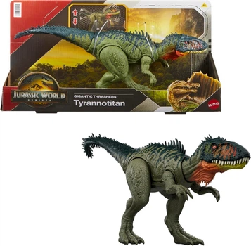 Динозавр Тиранотитан Мир Юрского Периода Jurassic World Rebirth Gigantic Thrashers Tyrannotitian Mattel (JCL75)