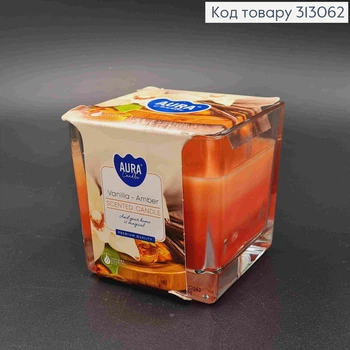 Аромасвечка в стакані VANILLA-AMBER 170 г/32год. BISPOL