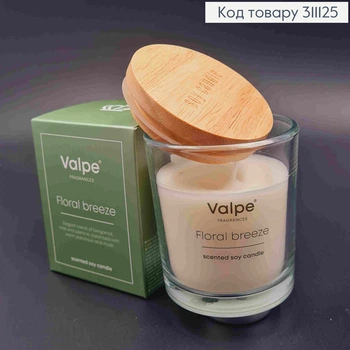 Аромасвеча в стакані FLORAL BREEZE, с крышкой, Valpe, BISPOL, 140г/35час