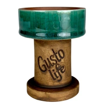 Чаша Gusto Bowls Rook Green 9 см глазурь ручная работа классика