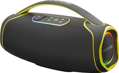 Портативна колонка Defender Beatbox 100 100W RGB Black-Yellow (4745091890692)