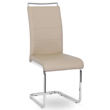 Комплект из 4 стульев для кухни и гостиной LOCA Beige Eco-leather