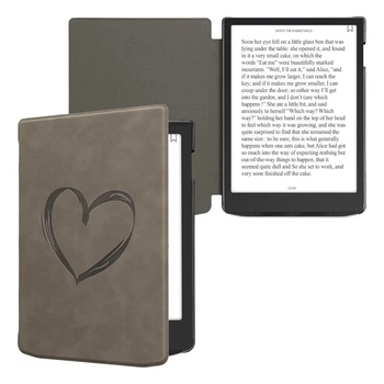 Обложка чехол kwmobile Soft Touch для PocketBook 743K3 InkPad Color 3 Heart Grey