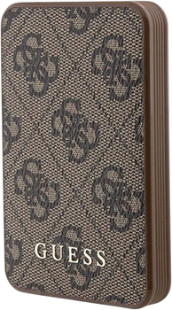УМБ Guess 4G Leather Metal Logo 5000mAh 15W USB-C Brown (3666339171391)