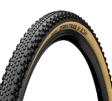 Велосипедная покрышка 27.5 Continental Terra Trail ProTection складная черная кремовая защита от проколов 650x40B 27.5x1.50 (101716)