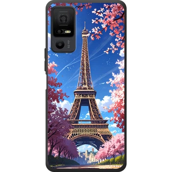 Силиконовый Чехол с Картинкой для TCL 40 NxtPaper 5G Принт (Париж, Эйфелева Башня) (67908-ysm036)