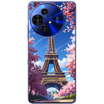 Силиконовый Чехол с Картинкой для TCL 50 Pro NxtPaper 5G Принт (Париж, Эйфелева Башня) (68045-ysm036)