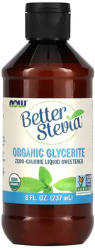 Стевія екстракт Now Foods BetterStevia® Liquid, Organic Glycerite 237 мл