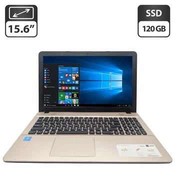 Ноутбук Asus X541S / 15.6" (1366x768) TN / Intel Pentium N4200 (4 ядра по 1.1 - 2.5 GHz) / 4 GB DDR3 / 120 GB SSD / Intel HD Graphics 505 / WebCam б/у