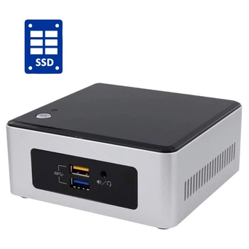 Неттоп Б-класс Intel NUC NUC5CPYB USFF / Intel Celeron N3060 (2 ядра по 1.6 - 2.48 GHz) / 4 GB DDR3 / 120 GB SSD / Intel HD Graphics / WiFi б/у