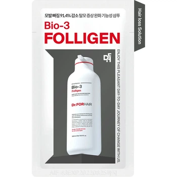 Відновлюючий шампунь проти випадіння Dr.FORHAIR Folligen BIO 3 Shampoo, 8 мл