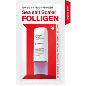 Пілінг для шкіри голови з частинками солі з мертвого моря Dr.FORHAIR Sea Salt Scaler, 10 мл