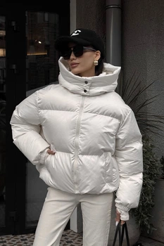 Пуховик Jadone Fashion Пуфи ONE SIZE белый
