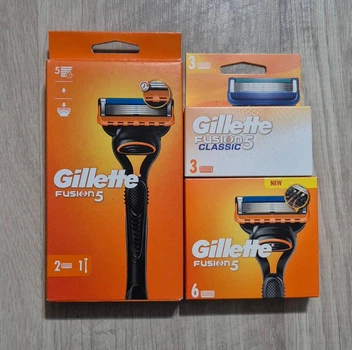 Станок для бритья мужской (Бритва) Gillette Fusion5 и 11 сменных картриджей (кассет) Fusion 5 Black