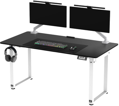 Biurko gamingowe ULTRADESK Uplift V2 Black/White (UDESK-UP-WTBB)