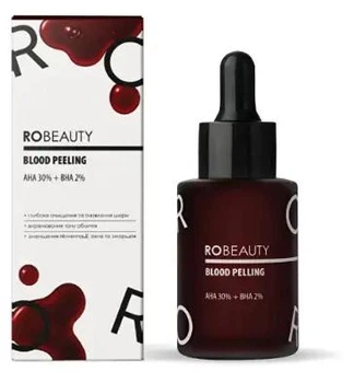 Пилинг для лица Professional Exfoliating Peeling AHA+BHA 30 мл ROBEAUTY