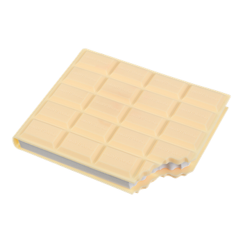 Блокнот WHITE CHOCOLATE, 90х90мм, 80 арк., нелінований, ароматизована Soft touch обкладинка, KIDS