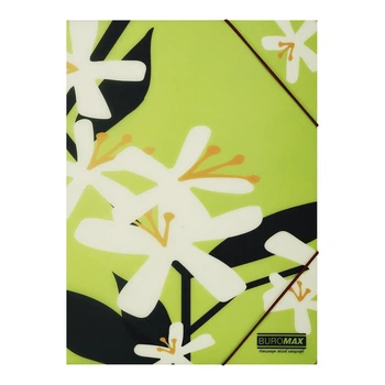 Папка на гумках A4 Buromax Arabeski матовий напівпрозорий пластик (BM.3908-15)