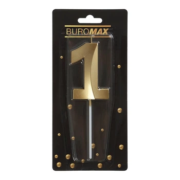 Свічка для торта Buromax цифра "1" (BM.98000-01)