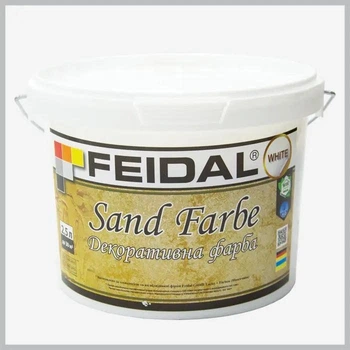 Краска декоративная Feidal Sand Farbe интерьерная тип сахара перламутрова 2.5 л