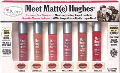 Мини-набор матовых помад для губ - theBalm Meet Matte Hughes Mini Kit 02 (lipstick/6x1.2ml) (379011-177562)
