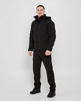 Чоловічий костюм демісезонний UKM Softstorm чорний S