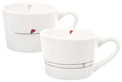 Набір кружок Orion Serce керамічних Білих 200 мл 2 шт (8592381178796)