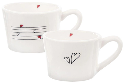 Набір кружок Orion Serce керамічних Білих 210 мл 2 шт (8592381178802)