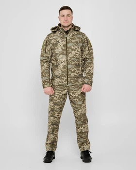 Тактичний демісезонний костюм UKM Softstorm піксель 2XL