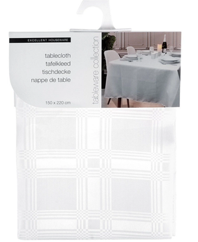 Скатертина Excellent Houseware Біла 220 x 150 см (8719987552472)