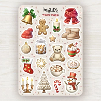 Стикерлист с наклейками MriyTaDiy, модель "Winter Magic"