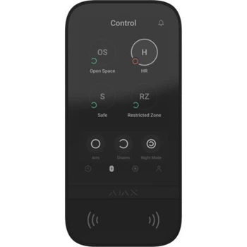 Клавіатура до охоронної системи Ajax KeyPad TouchScreen black