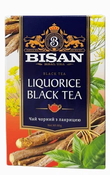 Чай чорний з лакрицею Liquorice Black Tea Bisan 80г Німеччина