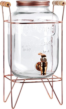 Słój do napojów Vilde z kranikiem i stojakiem Złoty 4.2 l (5904316470944)