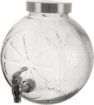 Скляна банка для напоїв Orion з краником 5.4 л (8592381190125)