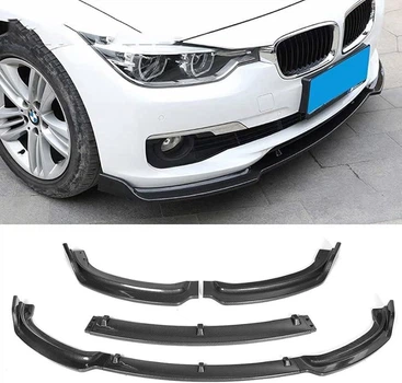 Накладка Губа на передній бампер BMW 3 F30 (2013-2019) Стандартний бампер Спліттер