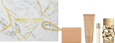Zestaw damski Michael Kors Pour Femme Woda perfumowana 100 ml + Balsam do ciała 100 ml + Miniaturka Woda perfumowana 10 ml + Etui na karty (850050174950)