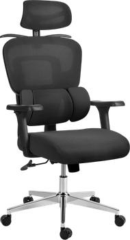 Fotel biurowy Sofotel Talin z mikrosiatką Czarny (5903890629014)