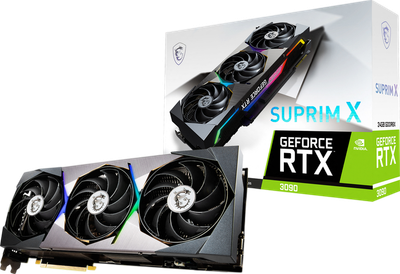 Відеокарта GeForce RTX 3090 24GB MSI Suprim X (RTX 3090 SUPRIM X 24G) Б/В