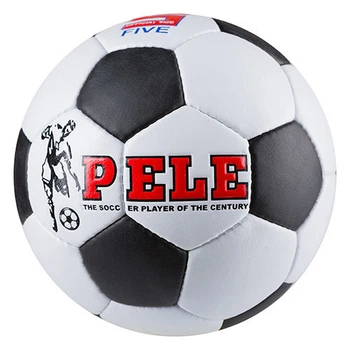 Мяч футбольный №5 Grippy PELE черно-белый RX25