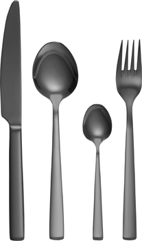 Набір столових приборів Ambition Prato Чорний 24 елементи (5904134616166)