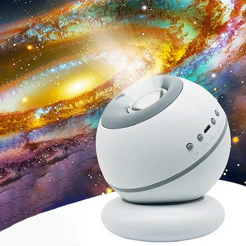 Нічник проектор зоряного неба з обертанням на 360°, 7 слайдів, від USB / Світильник космос (L)