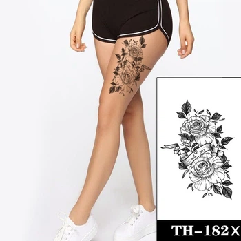 Тимчасове тату One Love (roses) (TH-182X, 21x15 см)