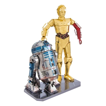 Металлический 3D конструктор Metal Earth "Star Wars C-3PO & R2-D2" (MMG276)
