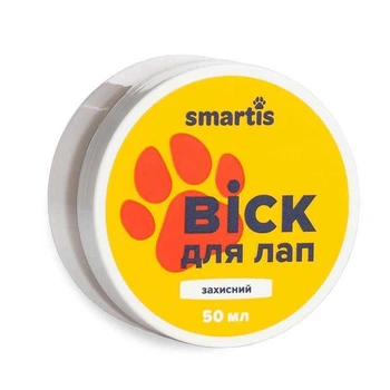 Smartis — захисний віск для догляду за лапами собак і котів, 50 г