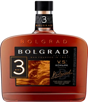 Бренді Bolgrad VS 3 роки витримки 0.5 л 40% (4820013031077)