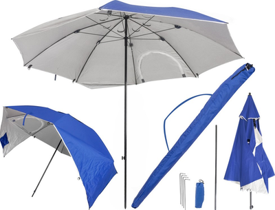 Parasol namiot plażowy ogrodowy składany duży XXL Ikonka 213 cm (KX5437_1)