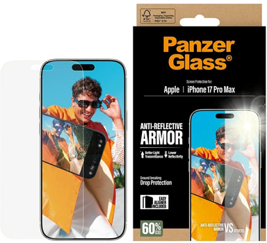 Szkło hartowane Panzer Glass Armor Anti-Reflective EasyAligner do Apple iPhone 17 Pro Max (5715685026744)