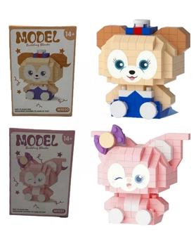 Детский конструктор 3D Model Hello Kitty 346 деталей 2 шт Розовый (MKT103031)