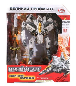 Детский трансформер Праймбот Play Smart 606/8112 робот-истребитель 17 см